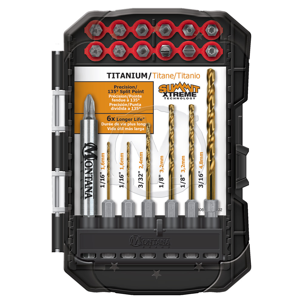 Montana Brand Titanium Coated Drill and Drive Set 20pc - Intensery