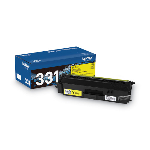 Brother TN331Y Toner， 1，500 Page-Yield， Yellow - Intensery