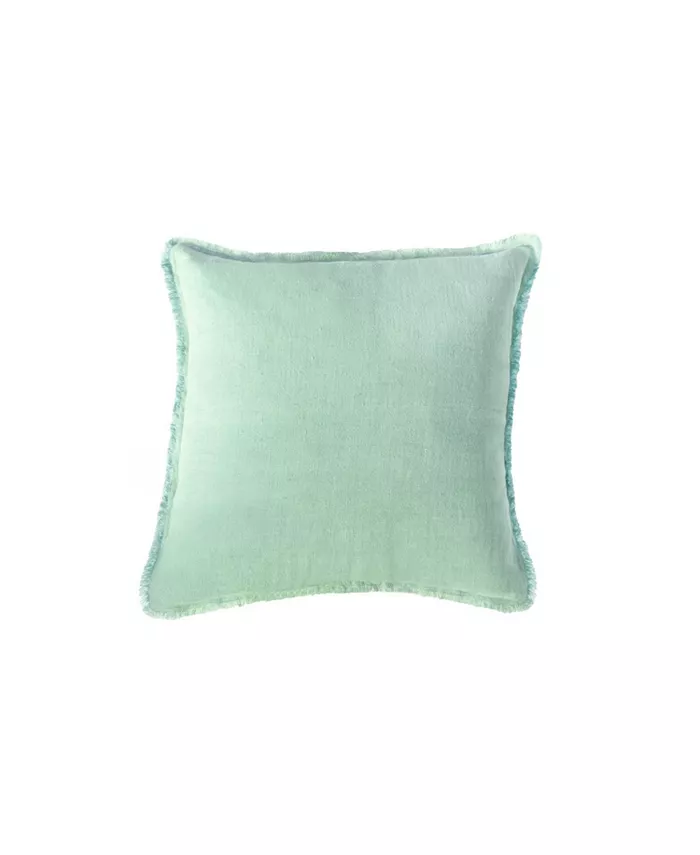 Anaya Home Mint Green Linen Down Alternative Lumbar Pillow - Intensery