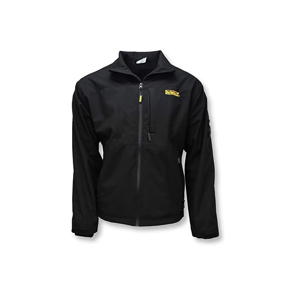 DEWALT 20V Max Heated Jacket Unisex Soft Shell Large Black Bare Tool - Intensery