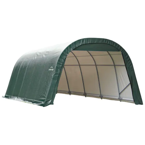 ShelterLogic 12'x20'x8' Green Round Style Garage - Intensery