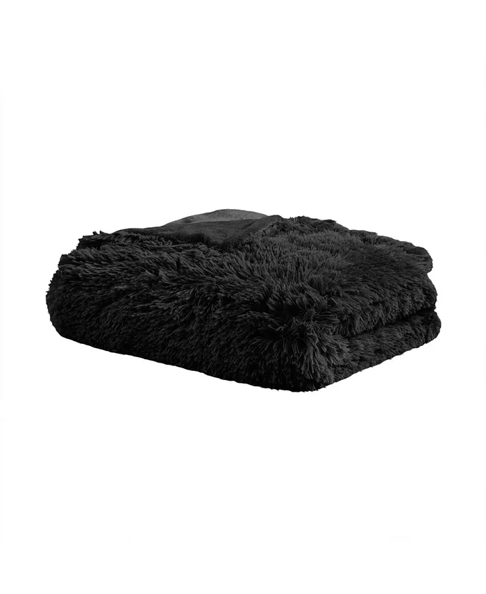 Beautyrest Malea Shaggy Faux-Fur Weighted Blanket， 12lbs - Intensery