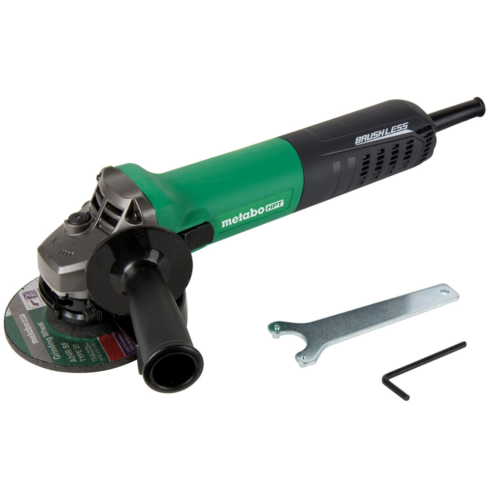 4-1/2 AC Brushless， Variable Speed， 11 AMP AC/DC Disk Grinder - Intensery