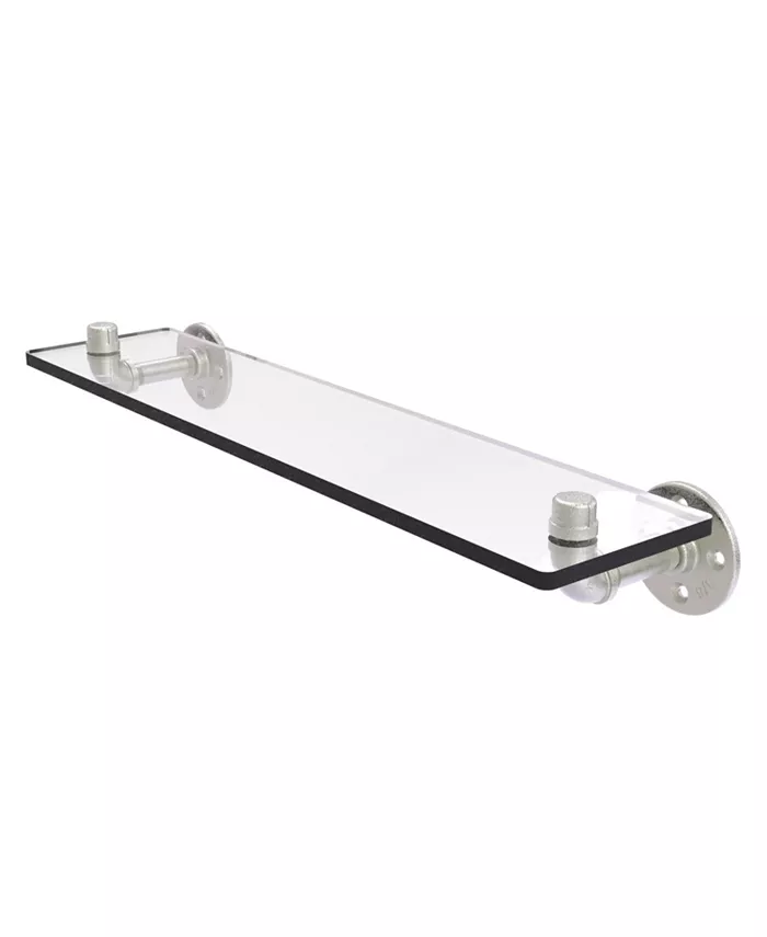 Allied Brass Pipeline Collection 22 Inch Glass Shelf - Intensery