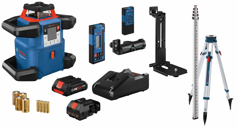 Bosch 18V REVOLVE4000 Self Leveling Rotary Laser Kit GRL4000-80CHVK from Bosch - Intensery