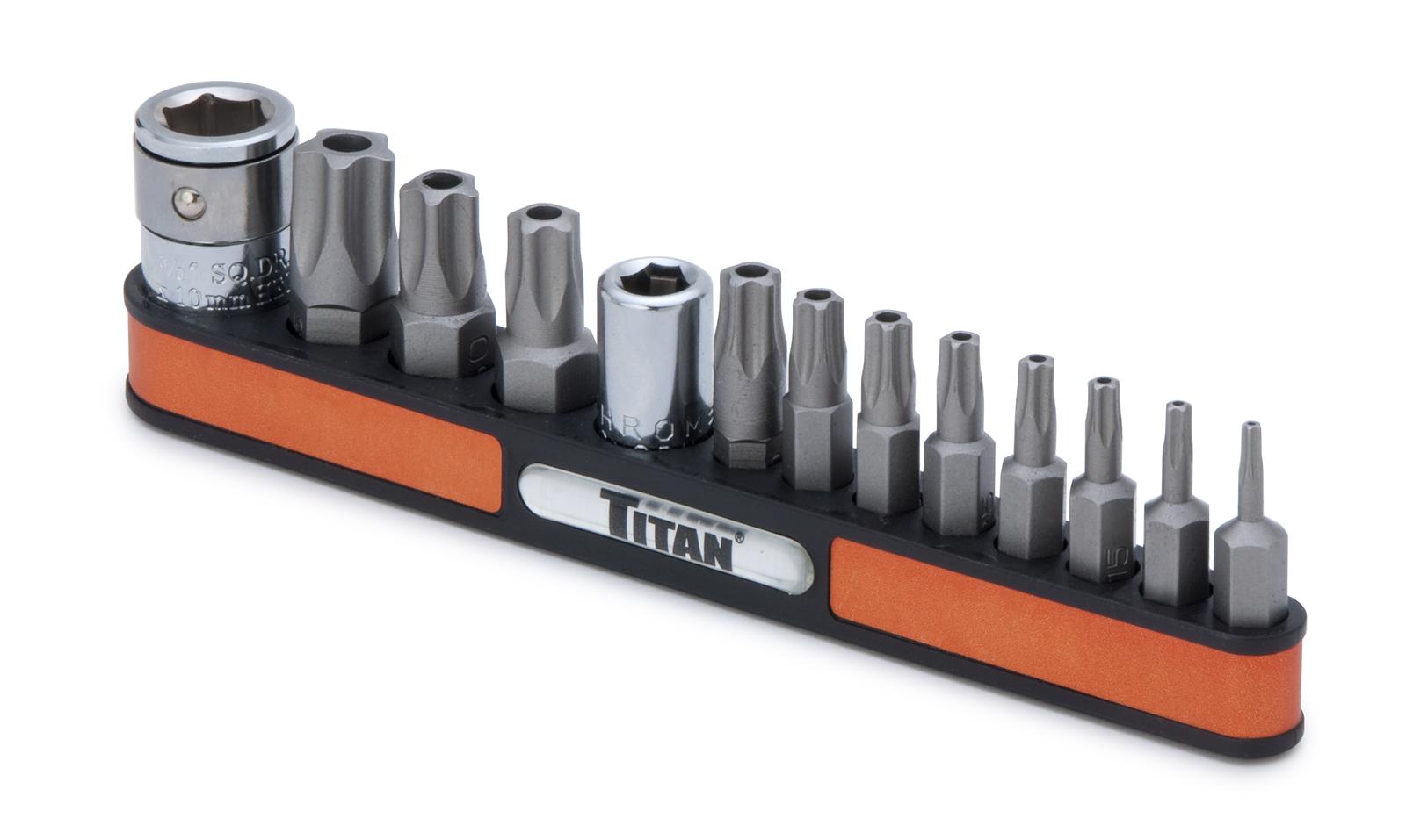 Titan Tools 16137 Titan 13-Piece Tamper-Proof Torx Bit Sets - Intensery