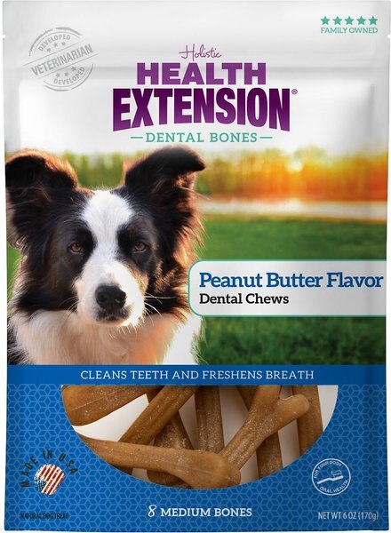 Health Extension Peanut Butter Flavored Dental Dog Treats - Intensery