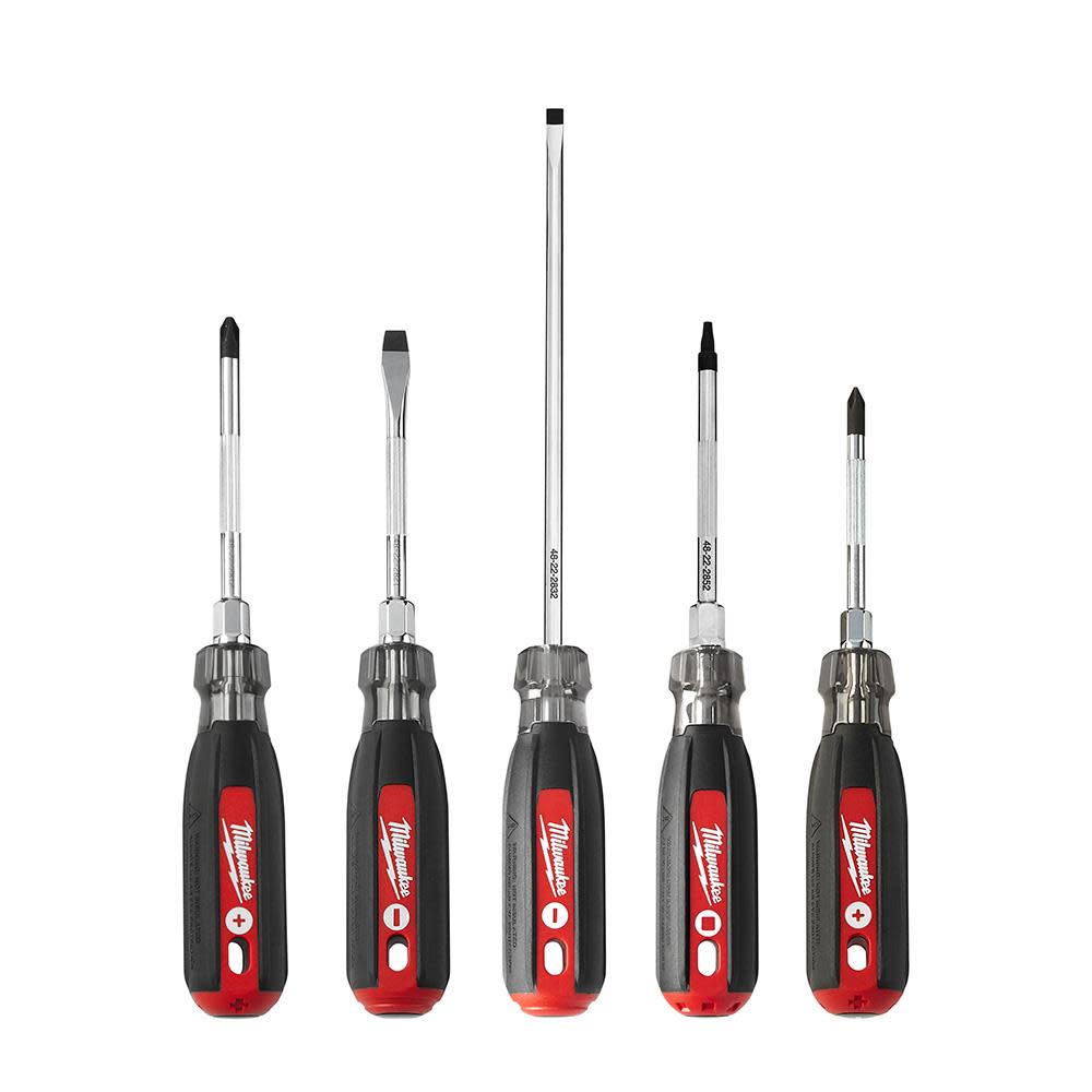 Milwaukee 5 Pc Cushion Grip Screwdriver Kit 48-22-2885 from Milwaukee - Intensery