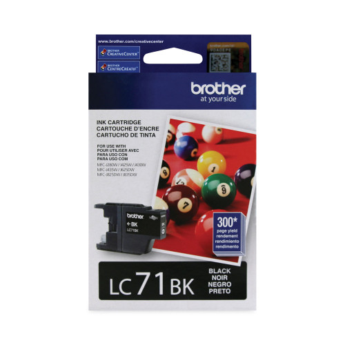 Brother LC71BK Innobella Ink， 300 Page-Yield， Black - Intensery