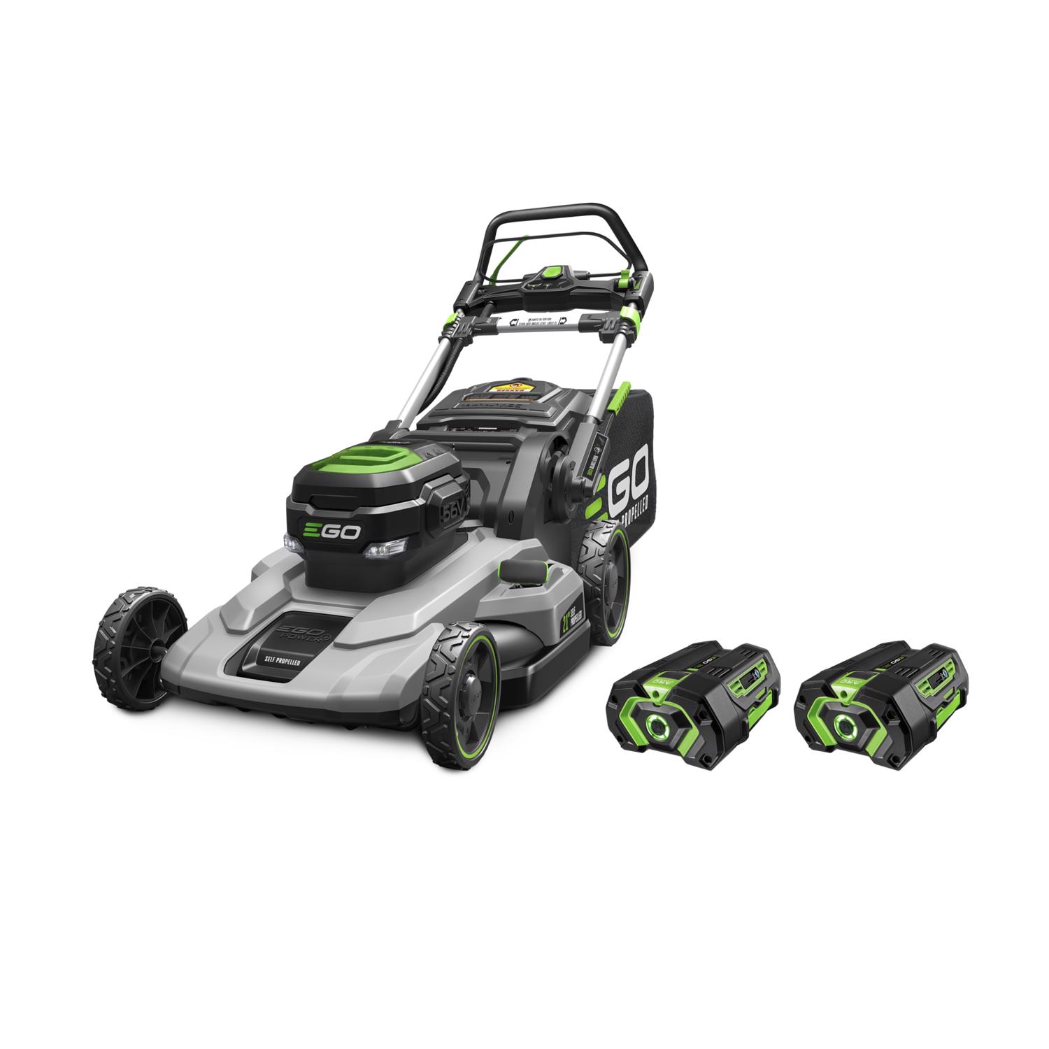 EGO Power+ LM2102SP-A 21 in. 56 V Battery Self-Propelled Lawn Mower Kit (Battery \u0026 Charger) W/ TWO 4.0 AH BATTERIES - Intensery