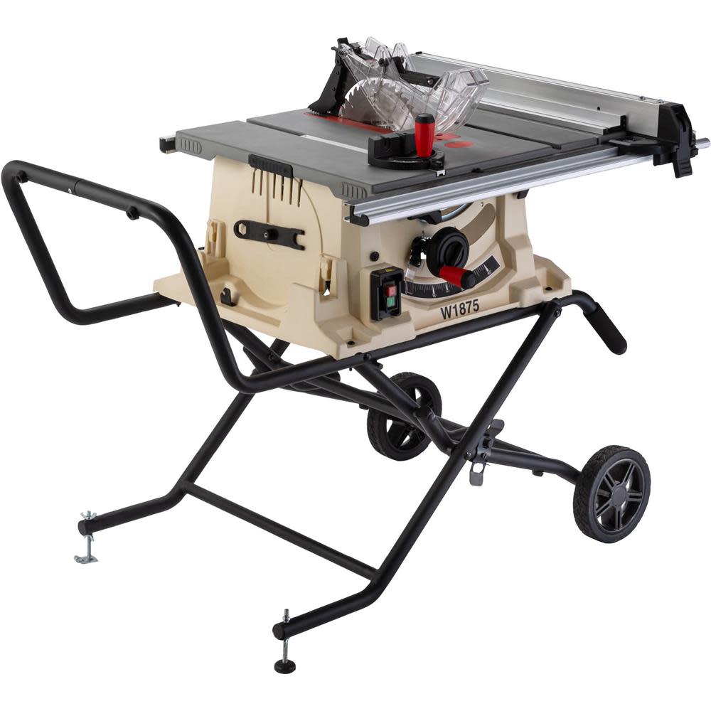 Shop Fox 10 Benchtop Table Saw with Stand 120V 2HP 1 Phase - Intensery