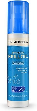 Dr. Mercola Antarctic Krill Oil Liquid Dog and Cat Supplement - Intensery