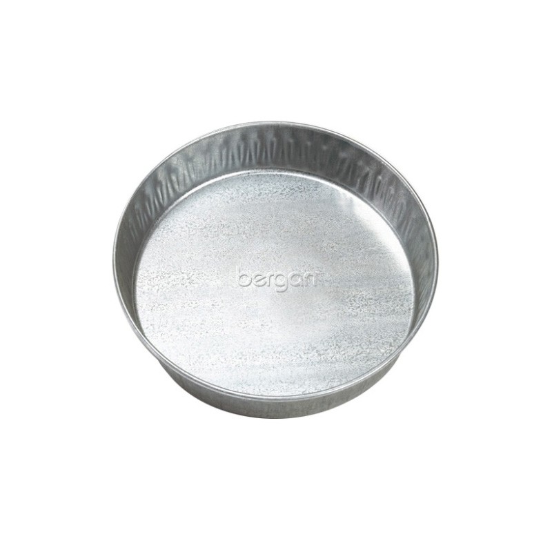 Bergan Galvanized Pet Pan 3 Quarts Silver 12.5