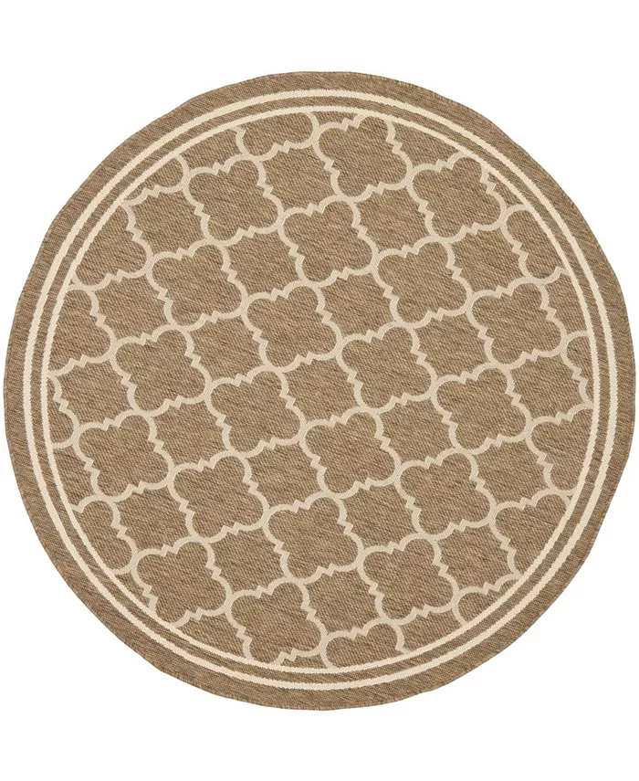 Safavieh Courtyard Brown and Bone 7'10
