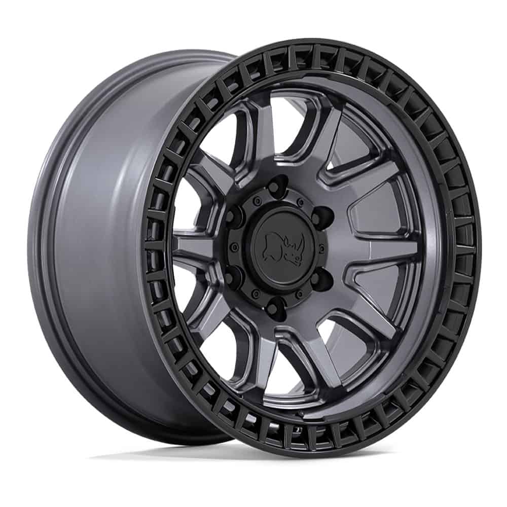 Black Rhino Wheels BR001 17X8.5 5X4.5 M-GNMTL BLK-LP 34MM - Intensery