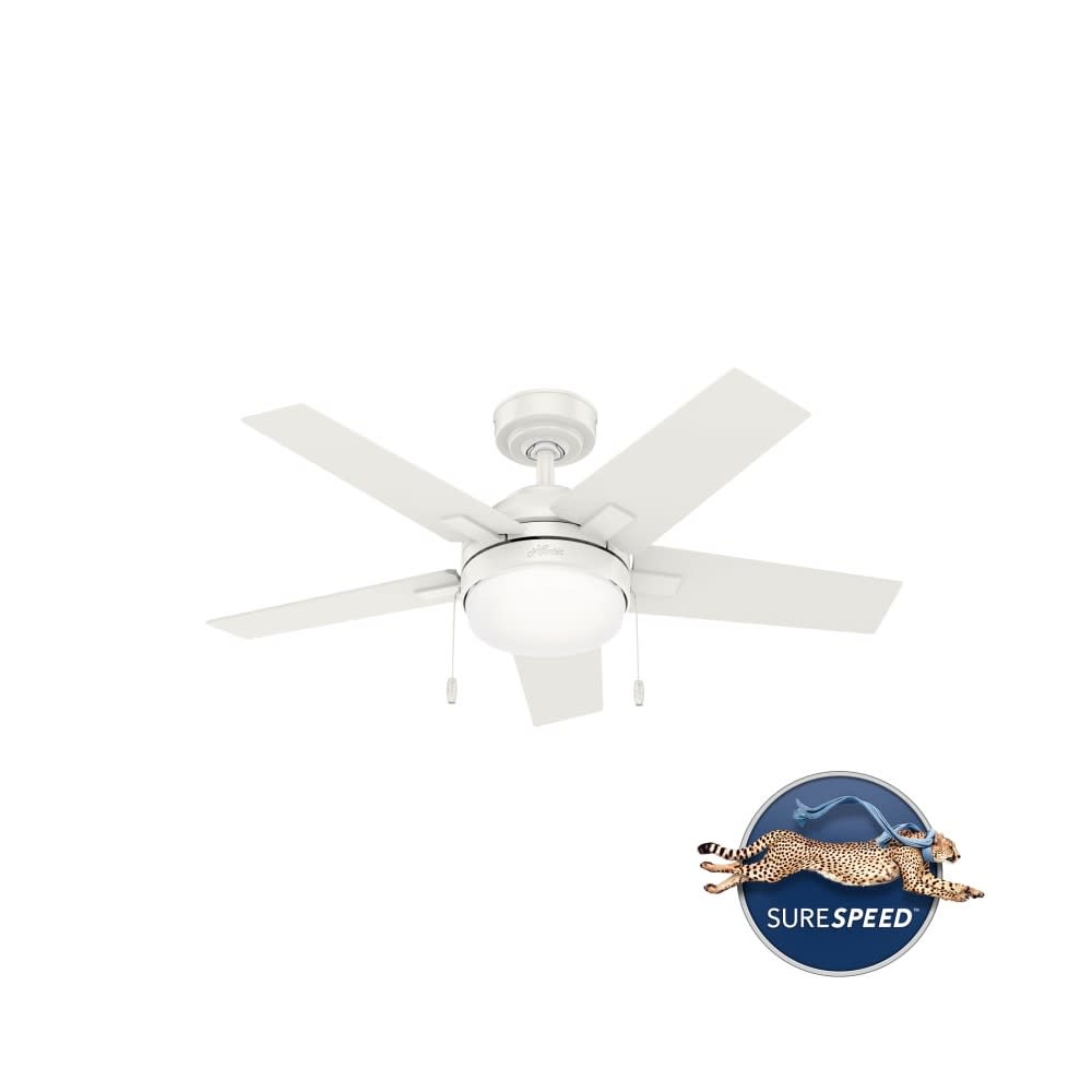 Hunter Barlett Ceiling Fan 44 Fresh White Fresh White - Intensery