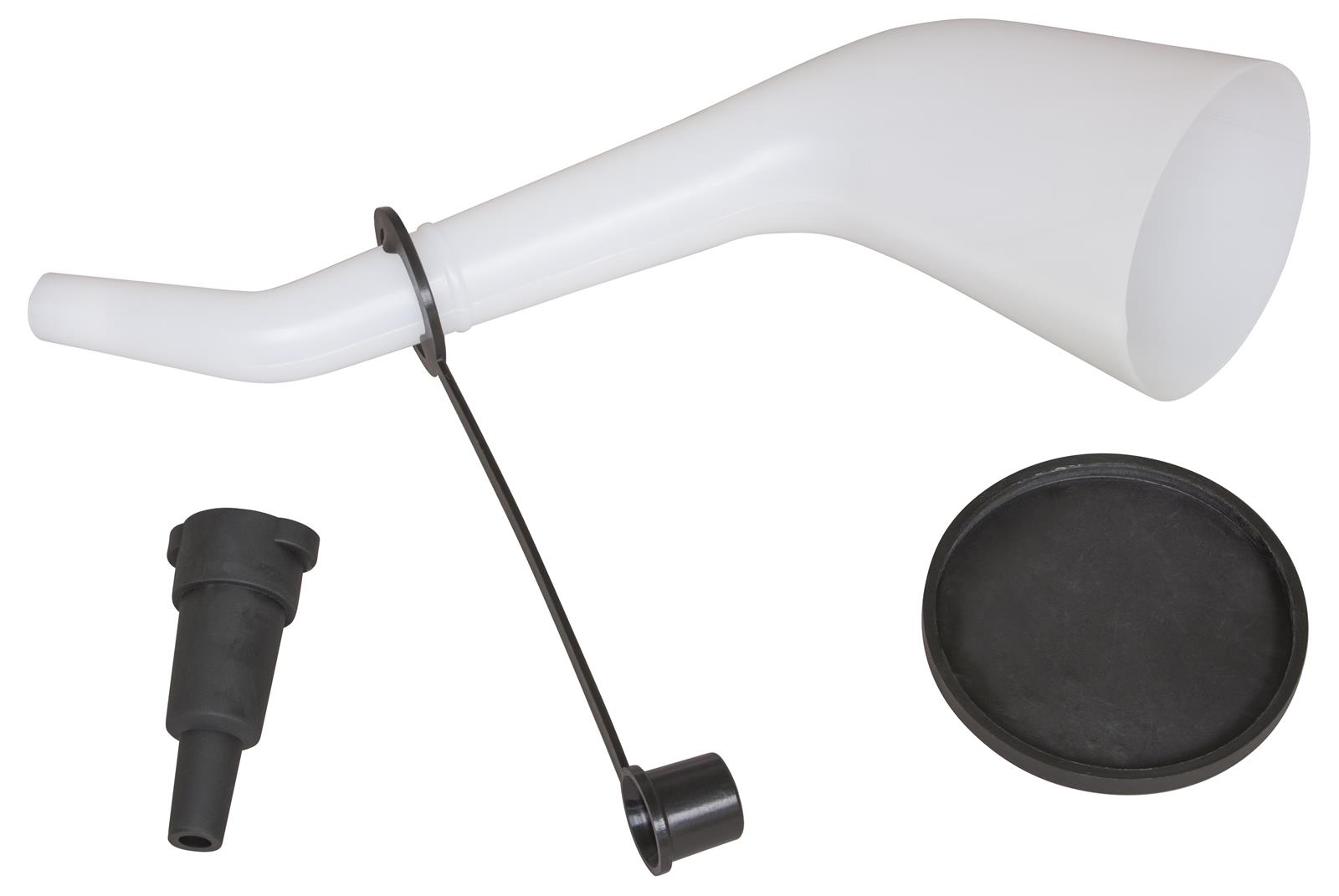 Lisle 18232 Lisle Offset Funnel with Spout Cap and Lid - Intensery