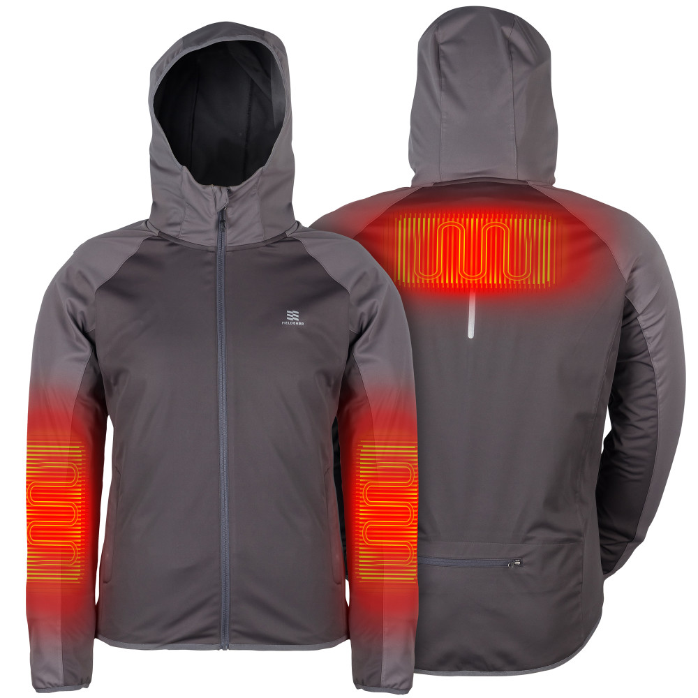 Traveller Heated Jacket Menand#8217;s 7.4 Volt Dark Gray 2X - Intensery