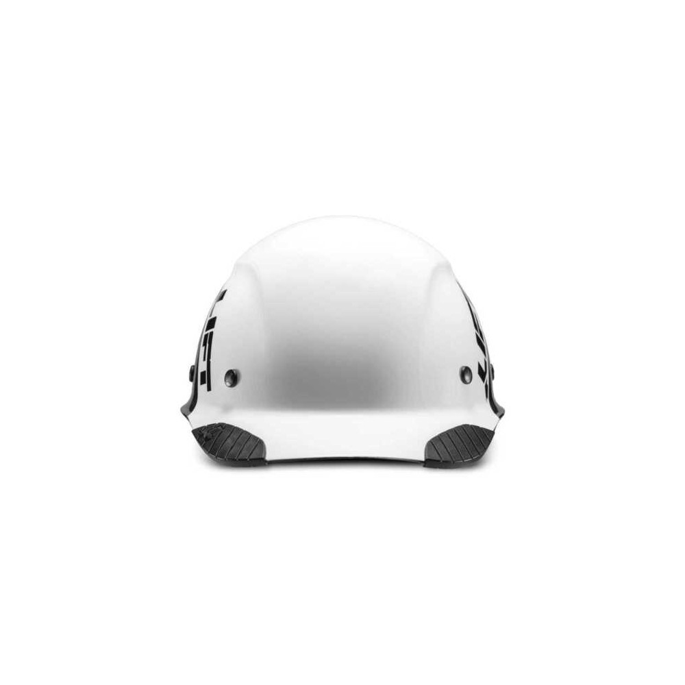 Lift Safety Hard Hat DAX FIFTY50 White/Black Carbon Fiber Cap - Intensery