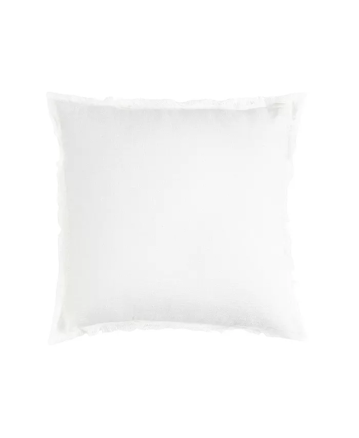 Anaya Home Bright White Linen Down Alternative Throw Pillow - Intensery