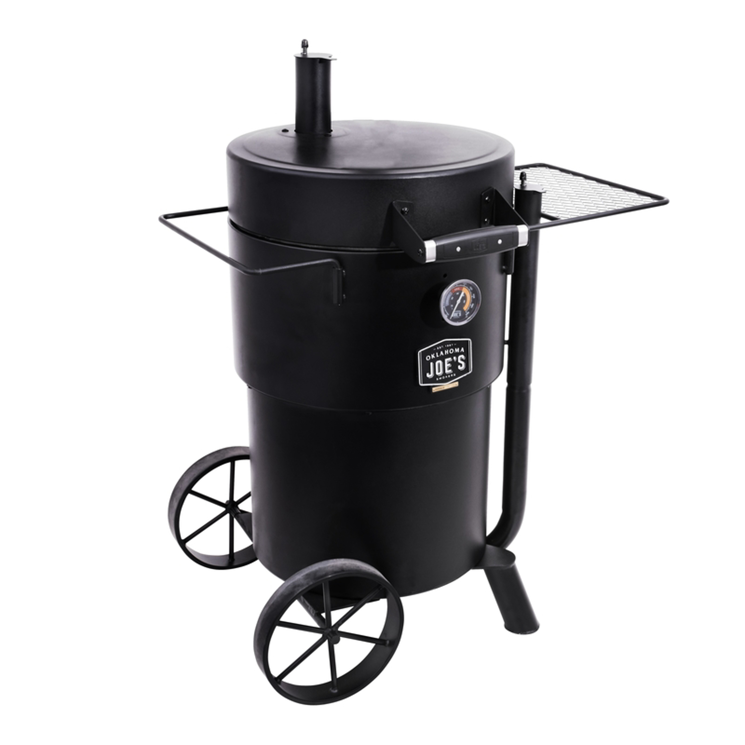 Oklahoma Joe\u0027s Bronco Charcoal Drum Smoker Black - Intensery