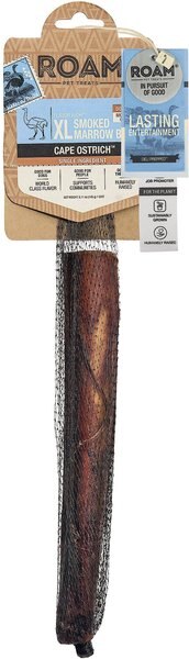 Roam Smoked Marrow Cape Ostrich Bone Dog Treats - Intensery