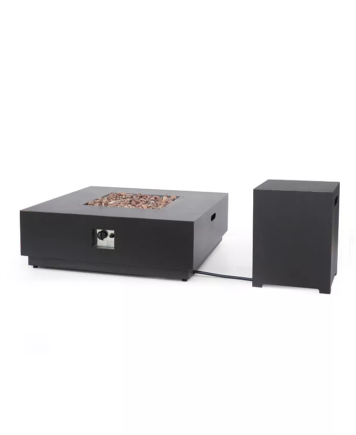 Noble House Wellington Outdoor Square Fire Pit with Tank Holder - Intensery