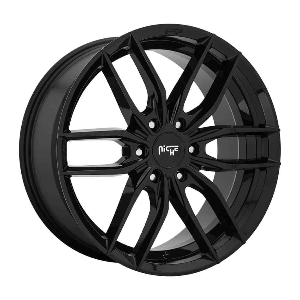 Niche 1PC M209 VOSSO M209 22X9.5 6X5.5 GL-BLK 30MM - Intensery