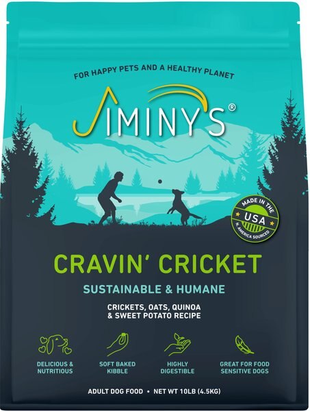 Jiminy's Cravin' Cricket Dry Dog Food - Intensery