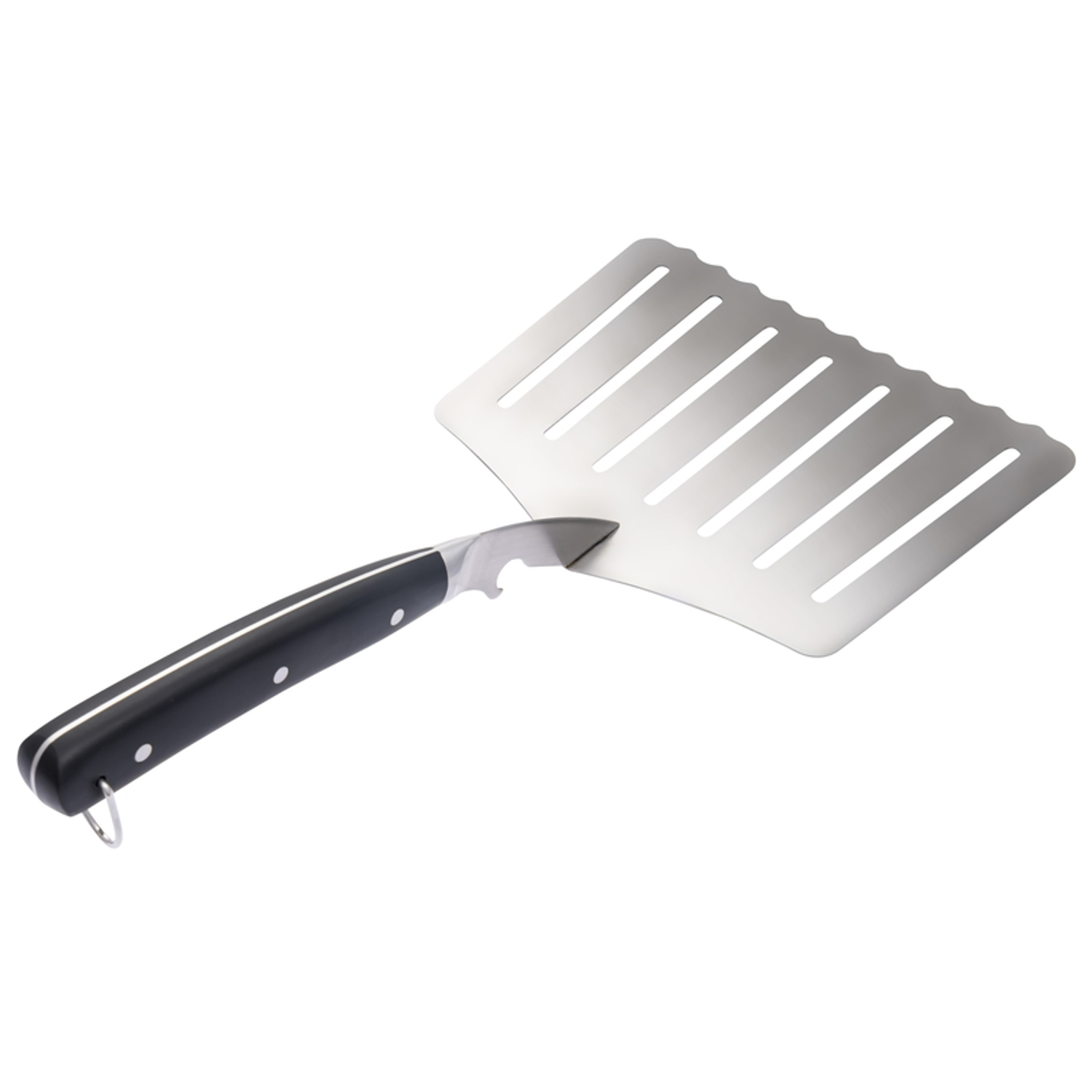 Oklahoma Joe\u0027s Stainless Steel Black/Silver Grill Spatula 1 pc - Intensery