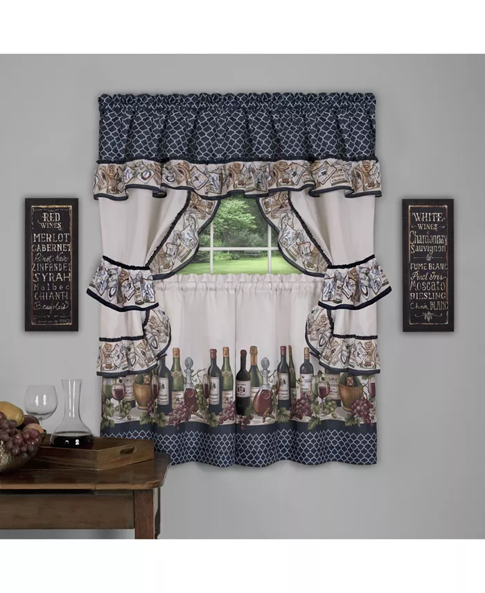 Achim Chateau Cottage Window Curtain Set， 57x24 - Intensery