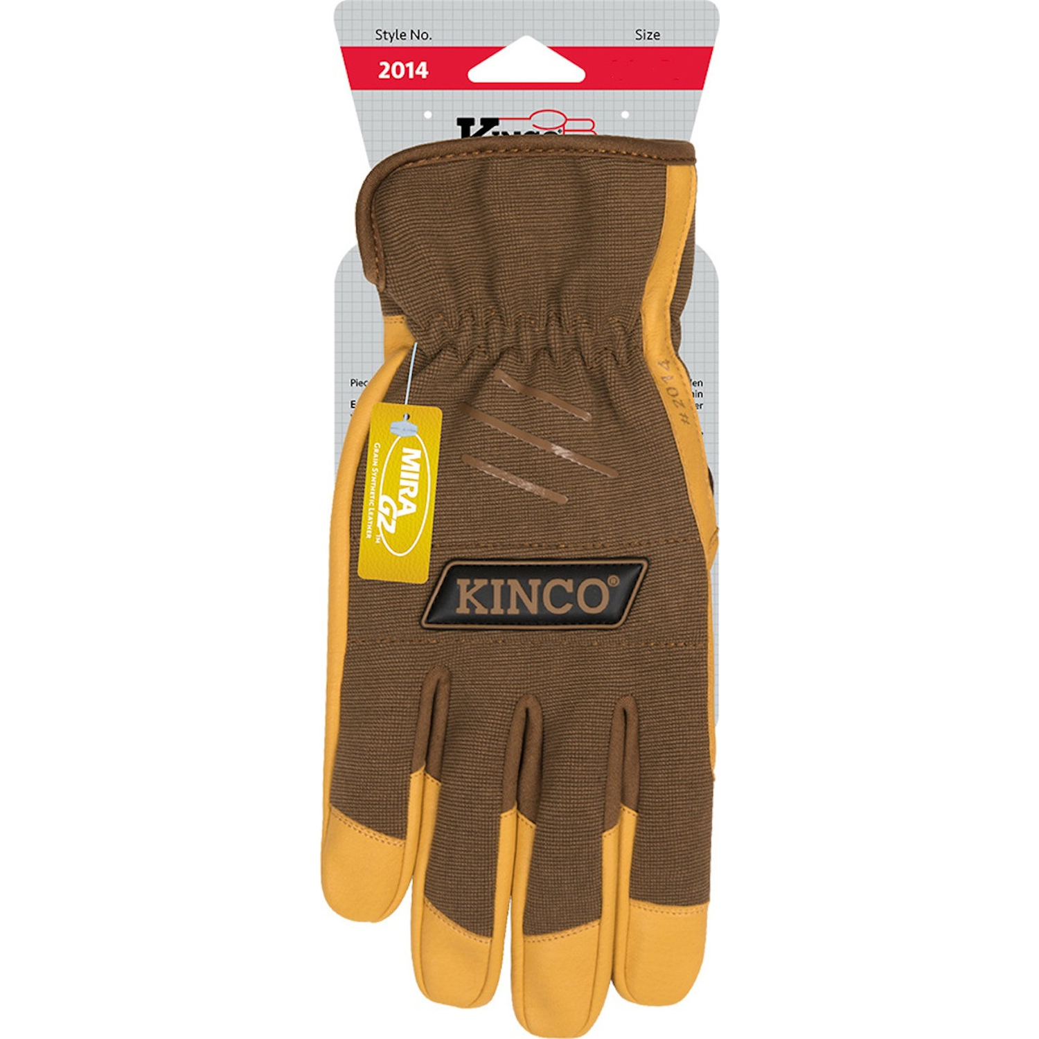 Kinco Men\u0027s Indoor/Outdoor Work Gloves Brown M 1 pair - Intensery