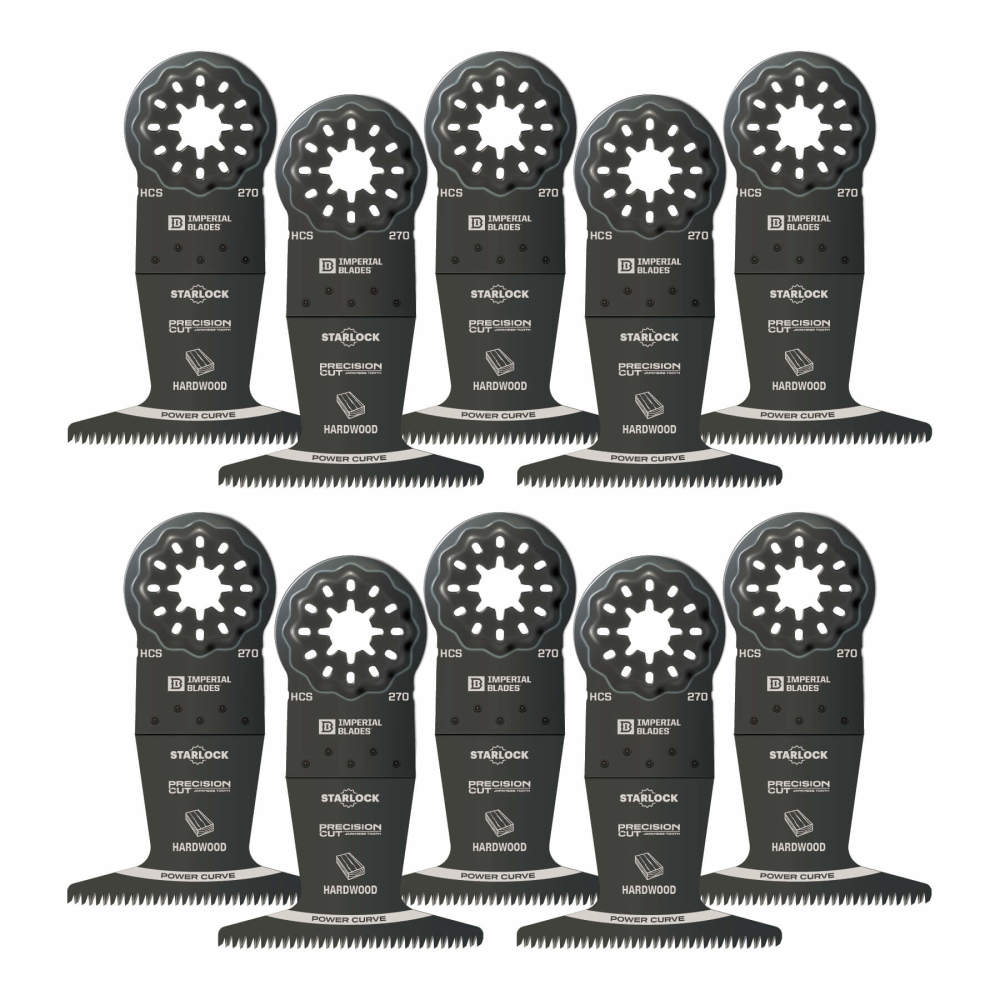 Starlock™ 2-1/2 Japanese Tooth Power Curve Hardwood Blade， 10PC - Intensery