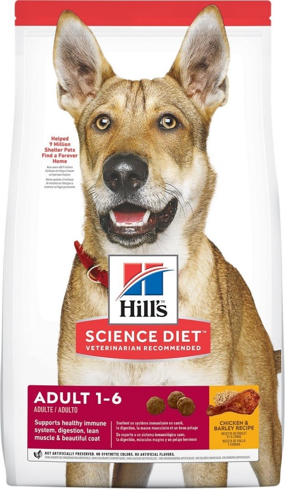 Hill's Science Diet Adult Chicken and Barley Recipe Dry Dog Food - 5 lb Bag - Intensery
