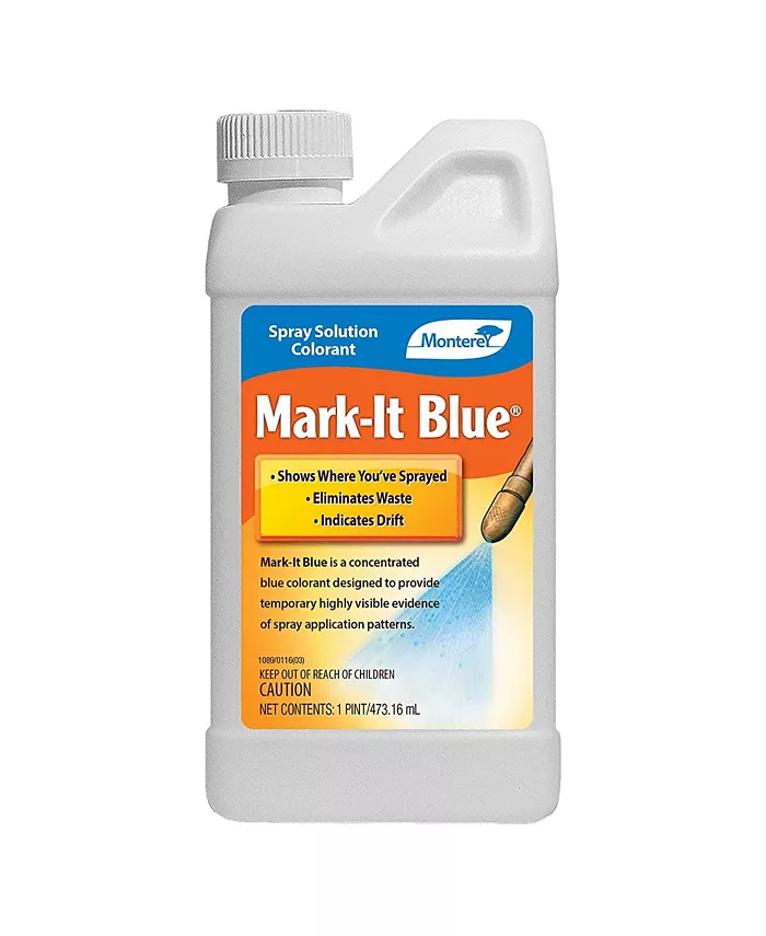 Monterey LG1142 Spray Solution Colorant Mark-It Blue Dye， 15.9 Fl Oz， White - Intensery