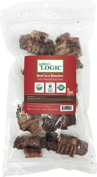 Nature's Logic Beef In A Blanket Dog Chew， 7-oz bag - Intensery