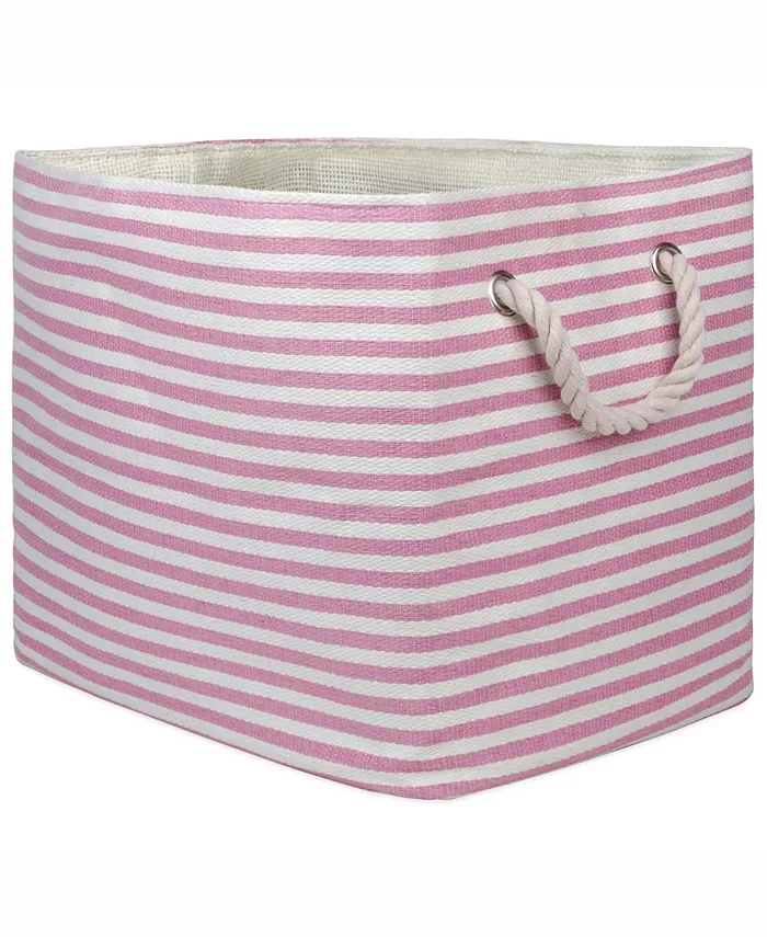 Design Imports Design Import Paper Bin Pinstripe， Rectangle - Intensery