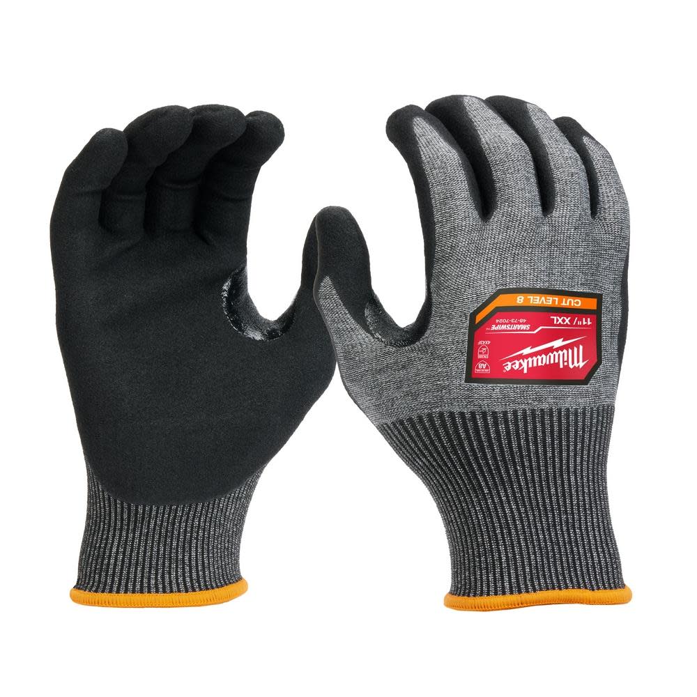 Milwaukee Cut Level 8 High Dexterity Nitrile Dipped Gloves 2X - Intensery