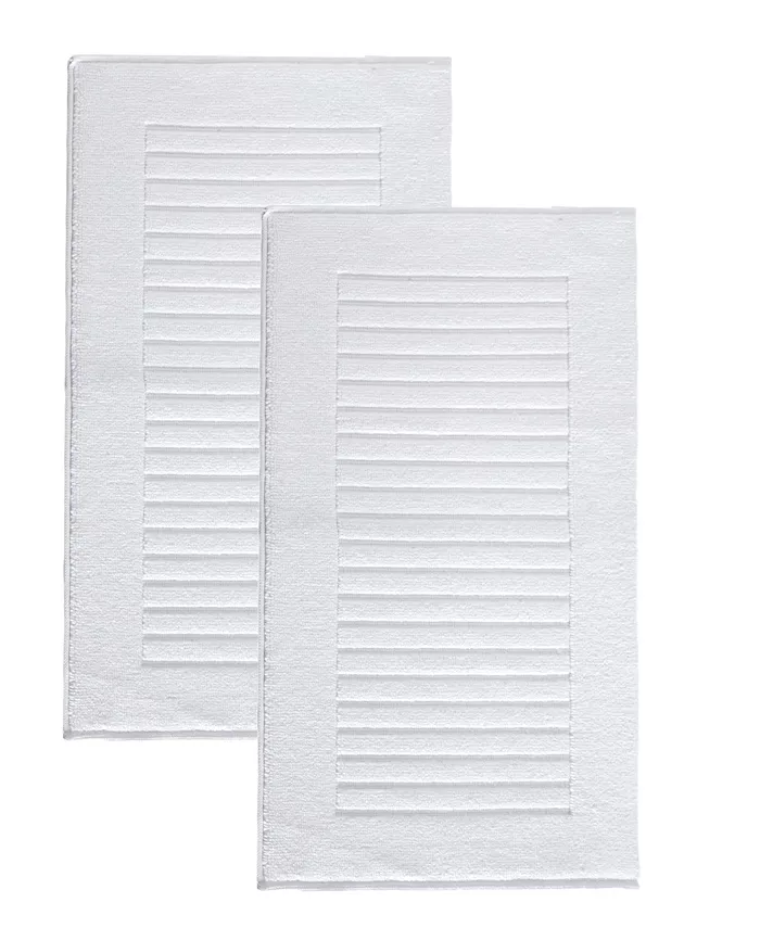 Enchante Home Vague 2-Pc. Turkish Cotton Bath Mat Set - Intensery