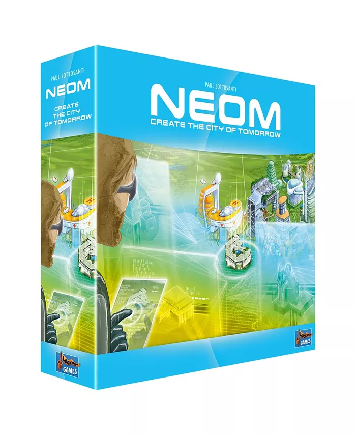 MasterPieces Puzzles Asmodee Editions Neom - Create The City Of Tomorrow Strategy Board Game - Intensery