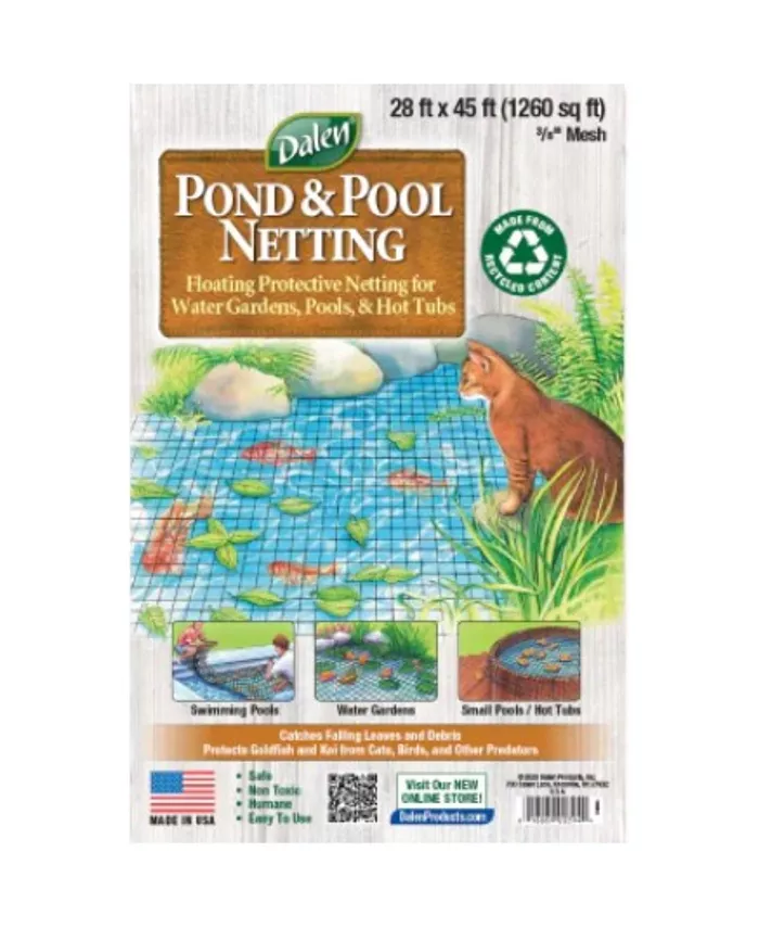 Dalen Pond and Pool Mesh Protective Netting， 28' x 45' - Intensery