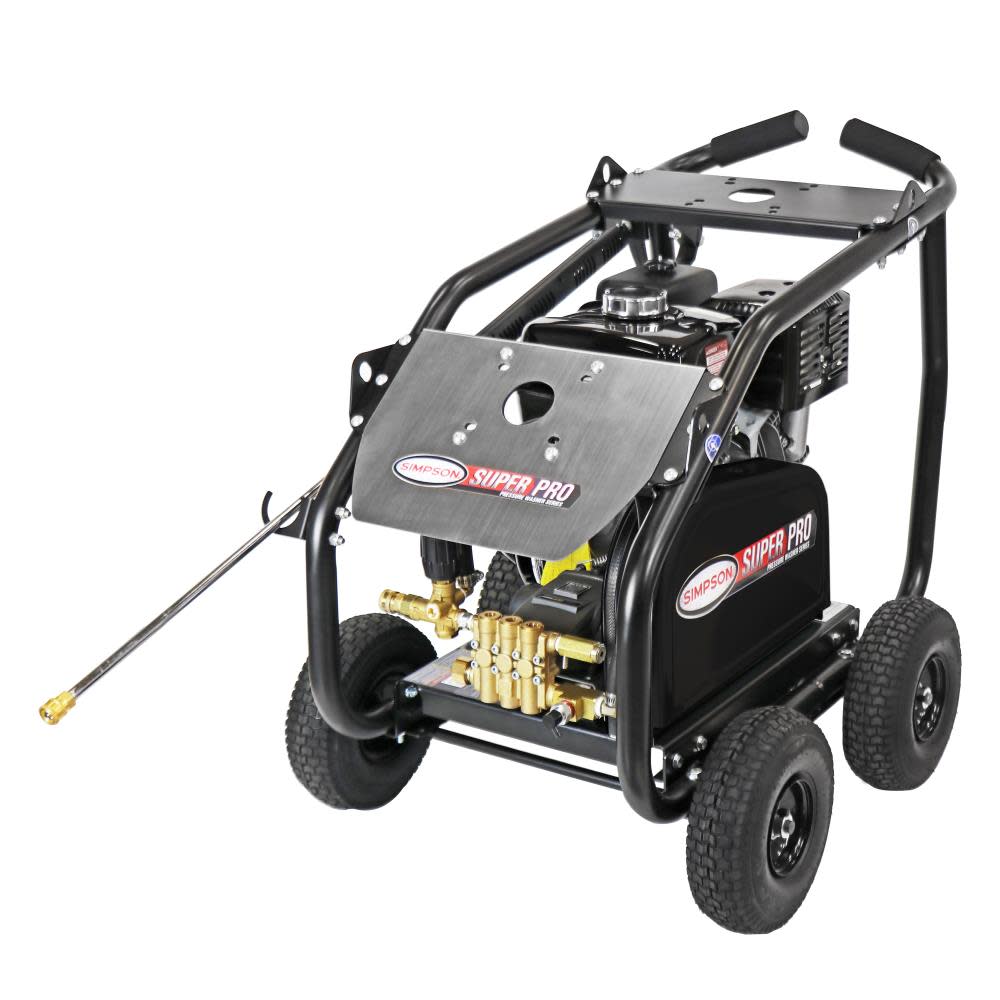Simpson Super Pro Roll Cage Pressure Washer Cold Water Professional Belt Drive Gas - Intensery