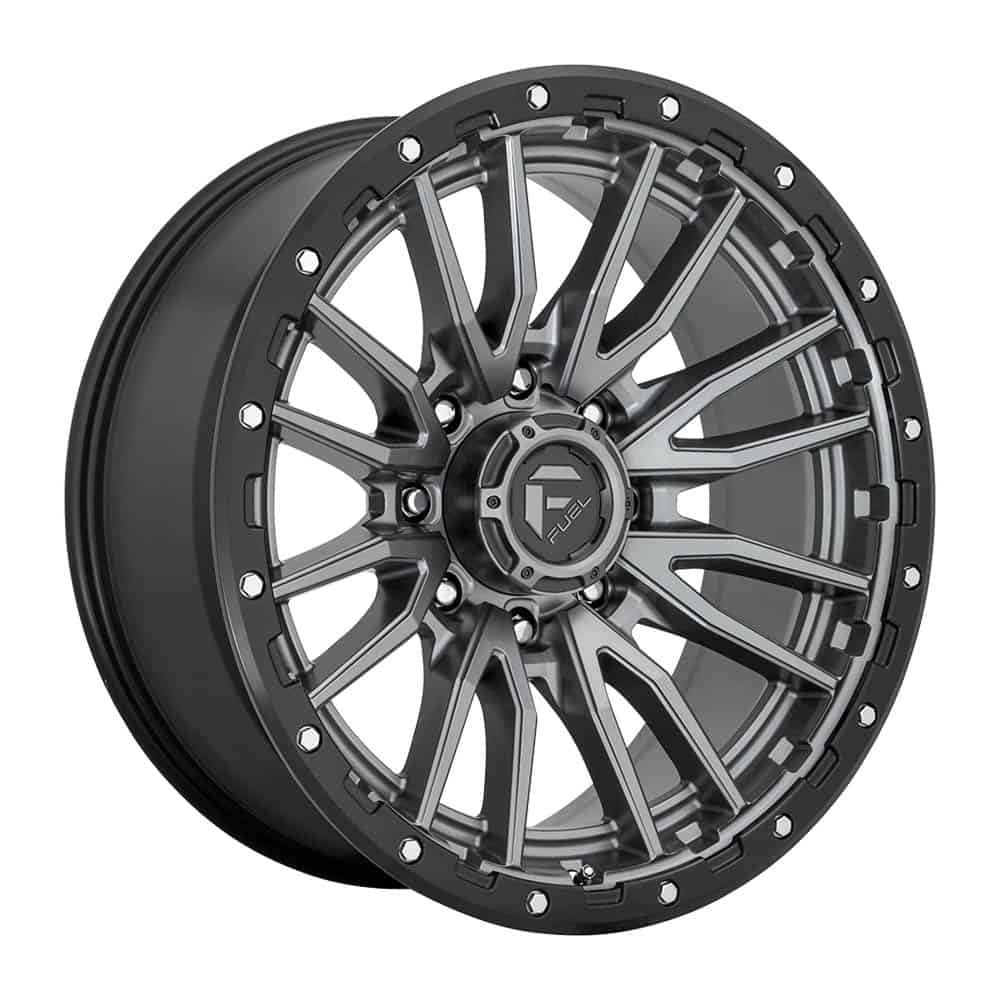 Fuel 1PC D680 REBEL D680 20X9 5X5.0 MT-GNMTL-BBR 01MM - Intensery