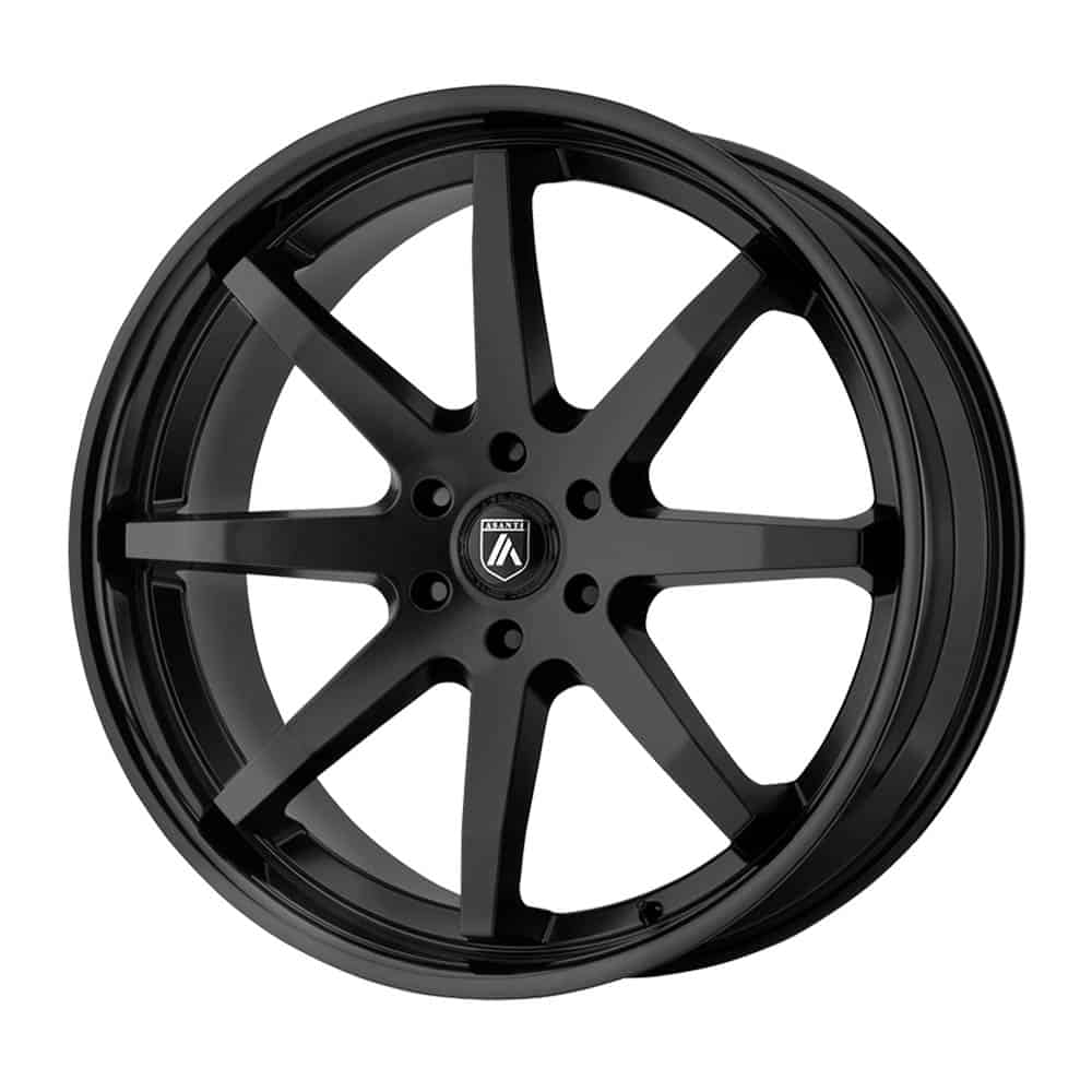 Asanti Black ABL-32 KAISER AB32 22X9.5 6X135 S-BLK G-BLK LIP 30MM - Intensery
