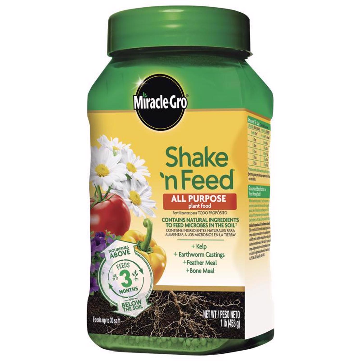 Miracle-Gro Shake \u0027N Feed Granules All Purpose Plant Food 1 lb - Intensery