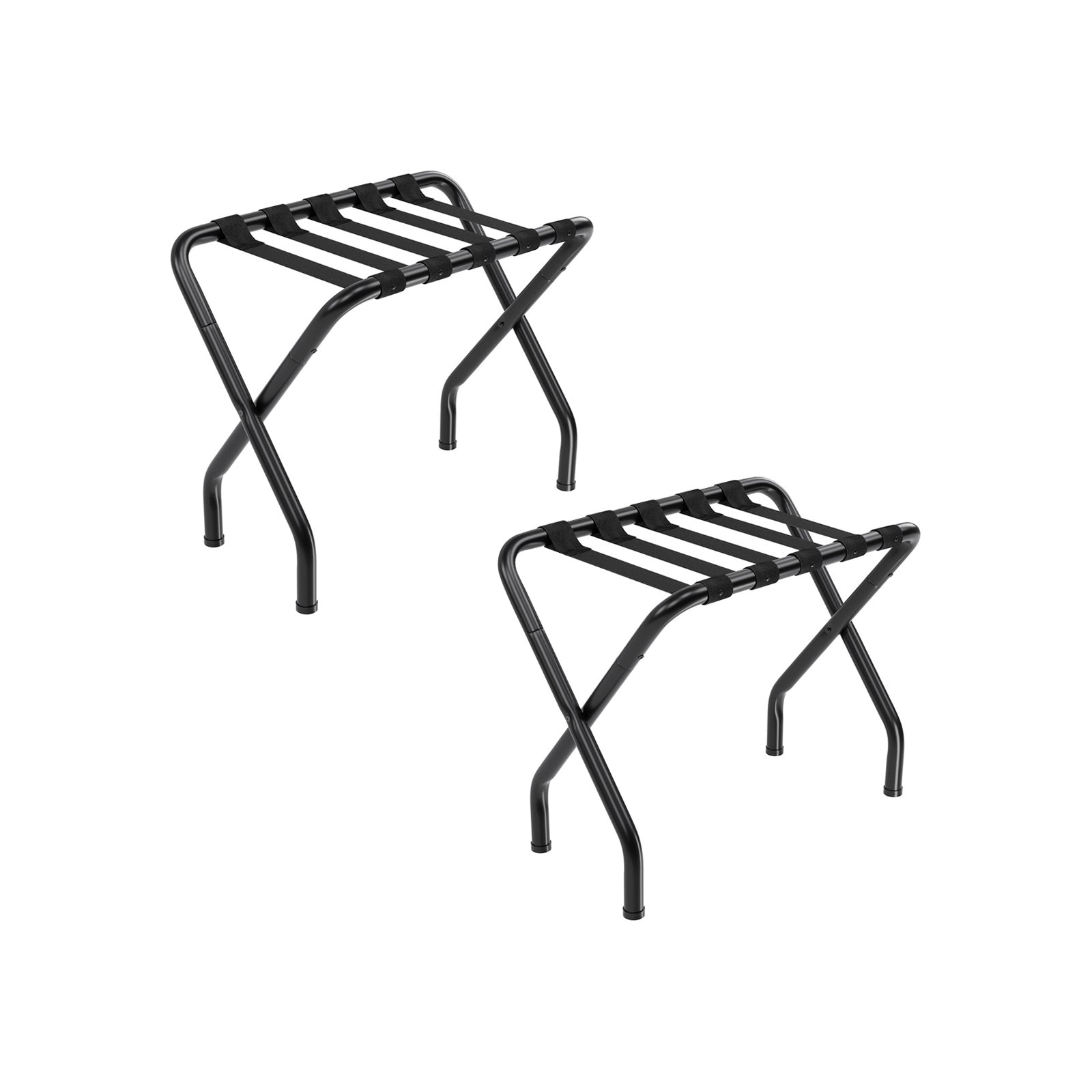SONGMICS Metal Folding Luggage RackBlack/2 - Intensery