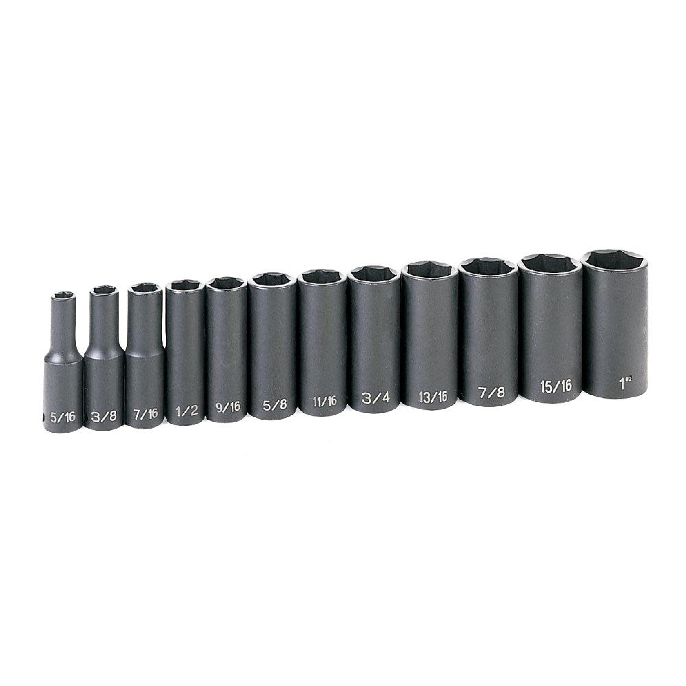 3/8 Drive 12 Piece Deep Set - Intensery