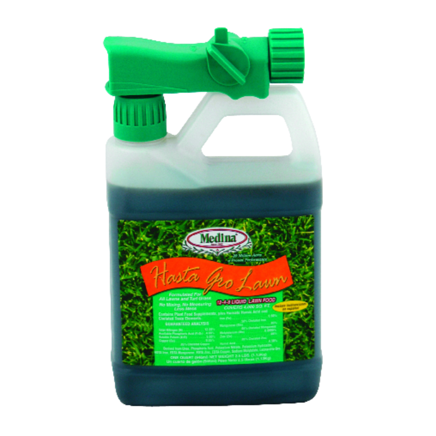 Medina Hasta Grow Lawn All-Purpose Lawn Food For All Grasses 4000 sq ft - Intensery