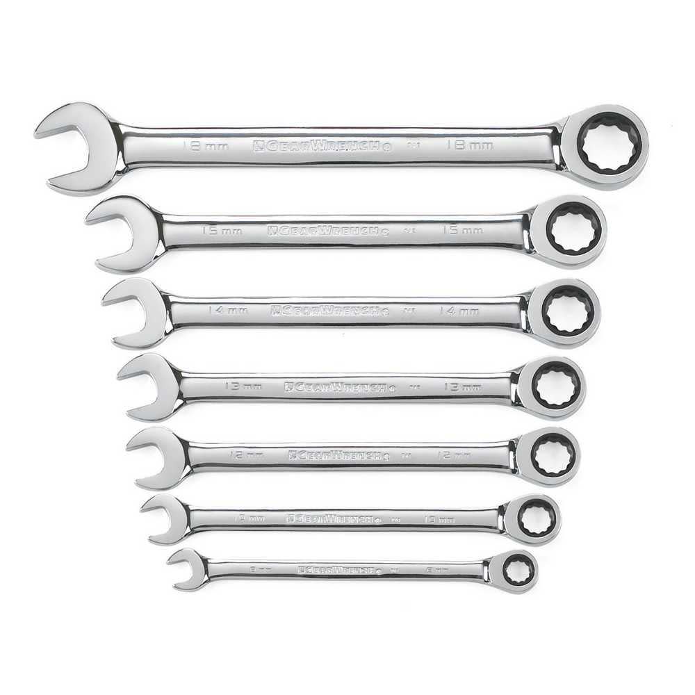 GEARWRENCH Combination Ratcheting Wrench Set 7 Pc. Metric 9417 from GEARWRENCH - Intensery