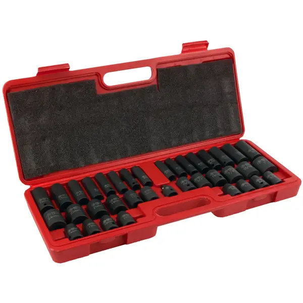 Performance Tool 38-Piece Impact Socket Set - Intensery